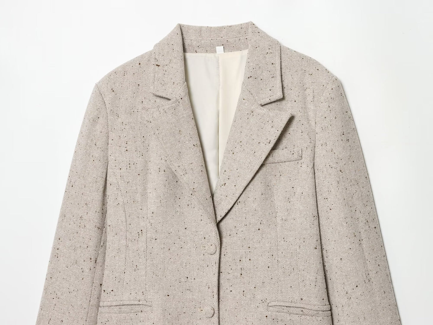 Women's new slim lapel printed Blazer Coat