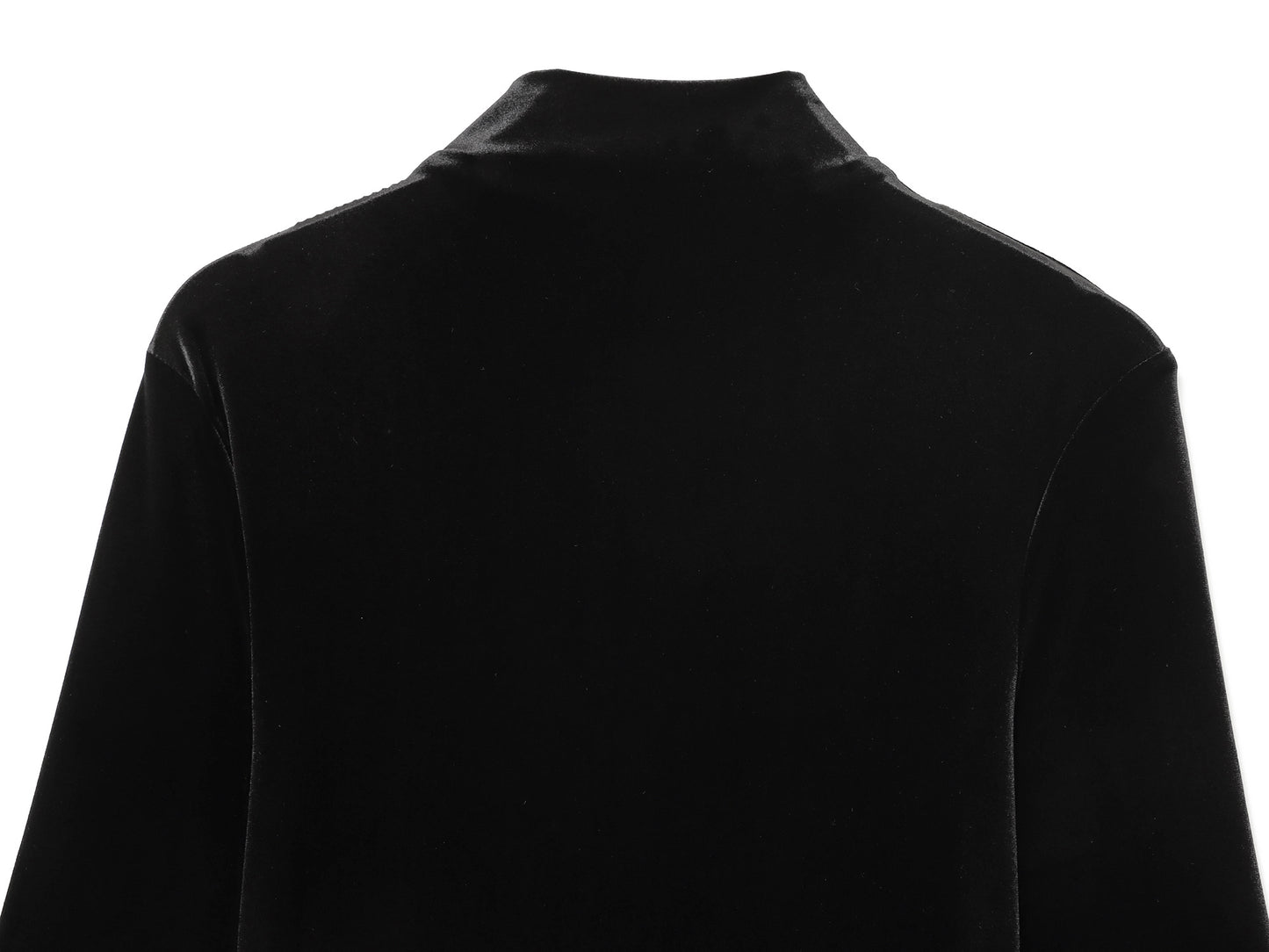 Women's belt decoration black slim velvet mini dress