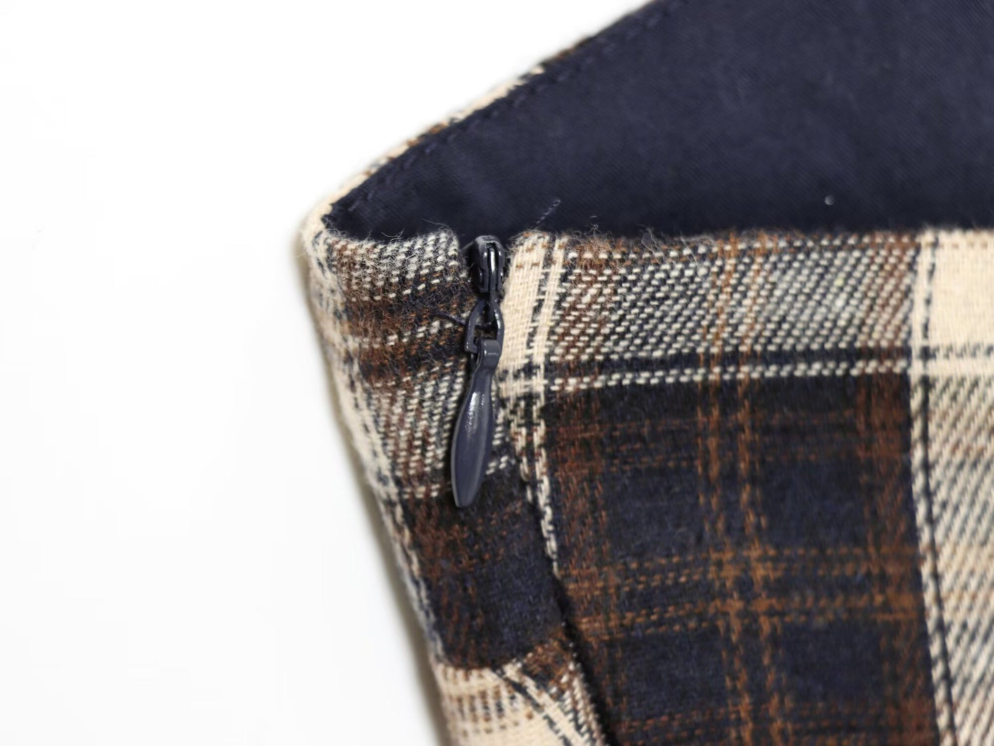 Women's layered decorative plaid suspender top