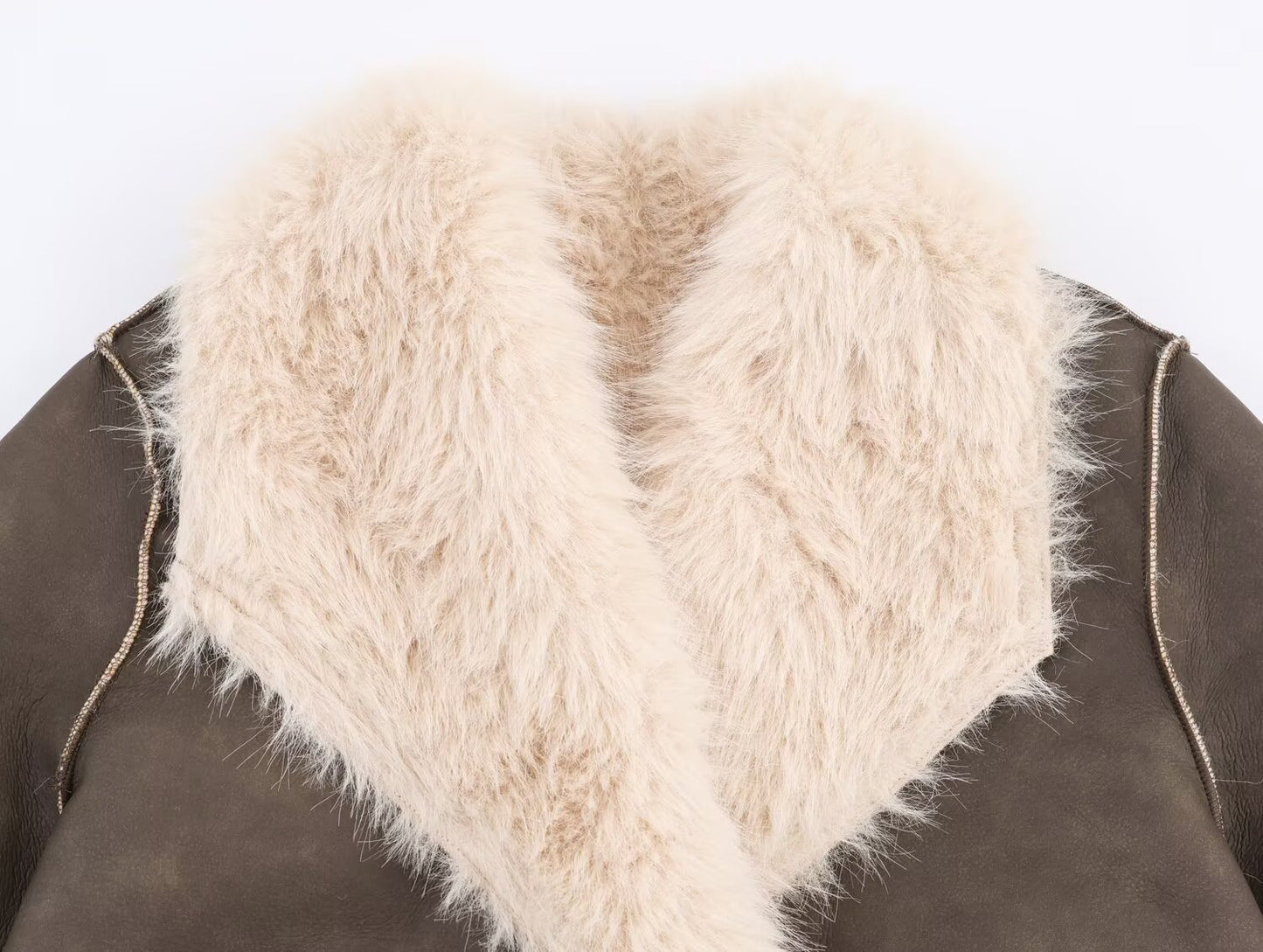 Women's double-sided wear faux fur effect Lapel Coat
