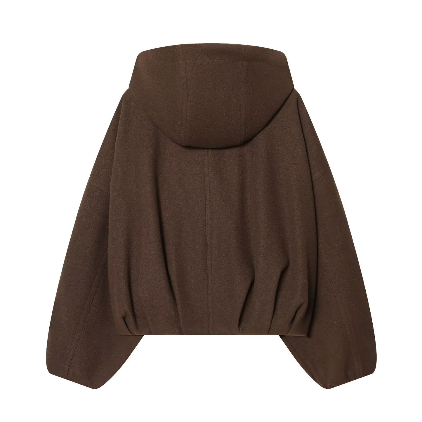 Women's short hooded loose jacket Coat