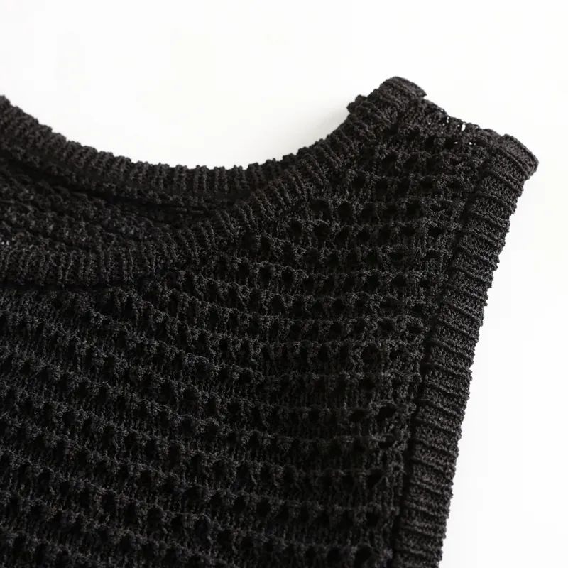 Men's New Fashion Joker Casual Hollow Knit Vest Thin Crochet Sleeveless Men's Chic Vest