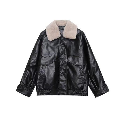 Women's faux fur effect cotton jacket Coat