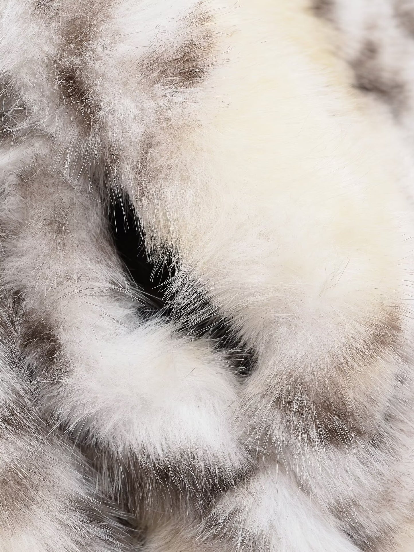 Women's warm standing collar faux fur effect Coat