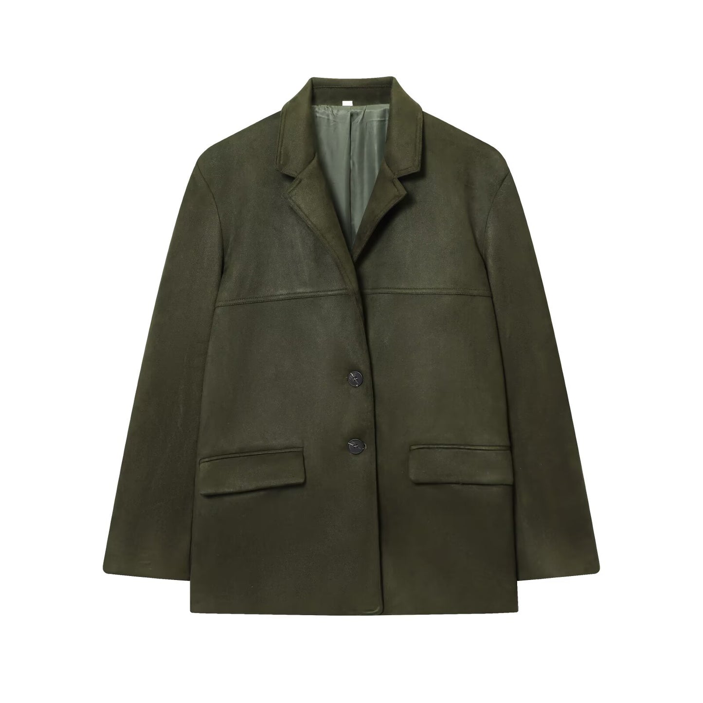 Women's new fashion anti suede effect loose suit jacket+shorts suit