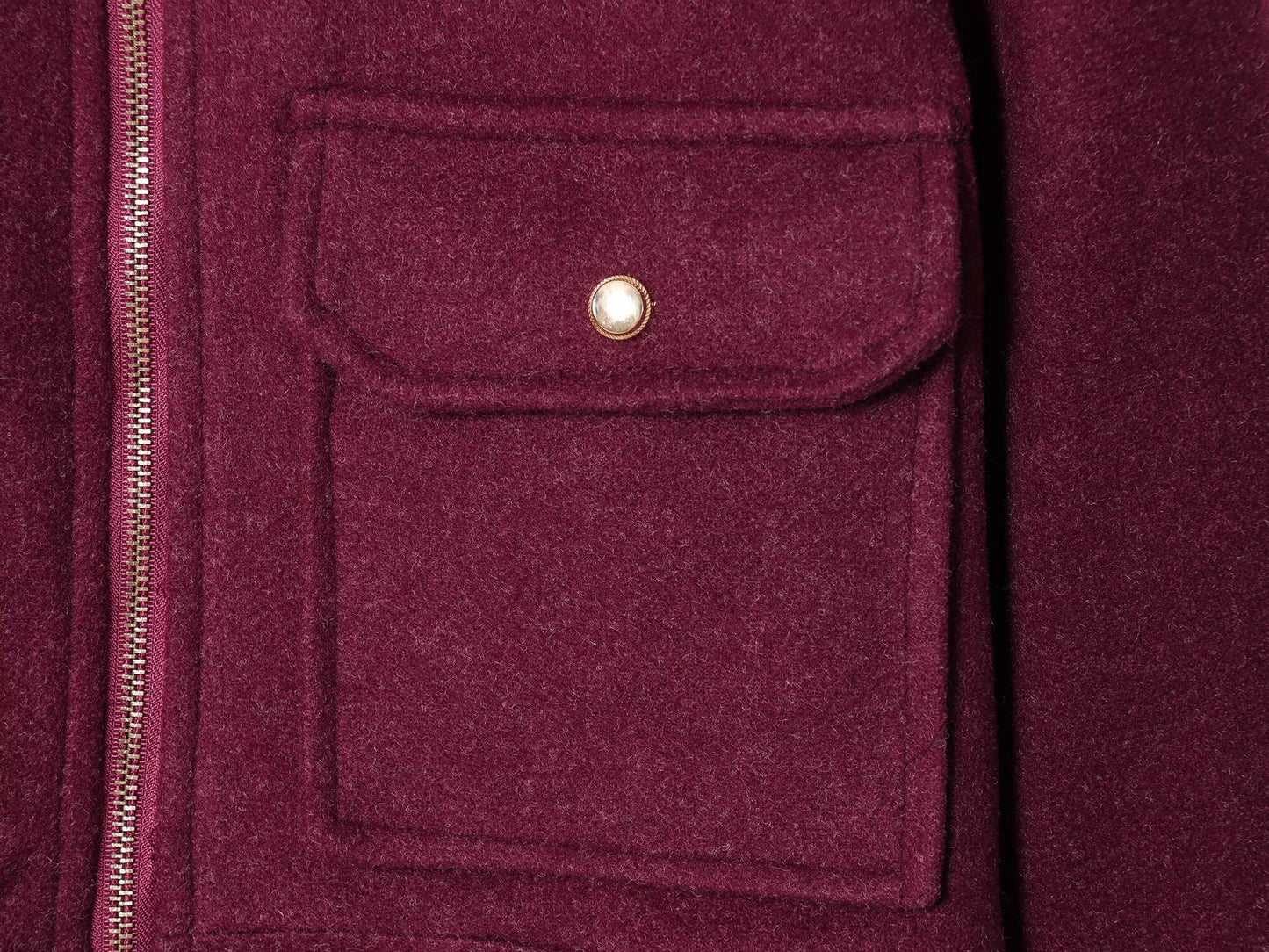 Women's soft textured lapel woolen jacket Coat