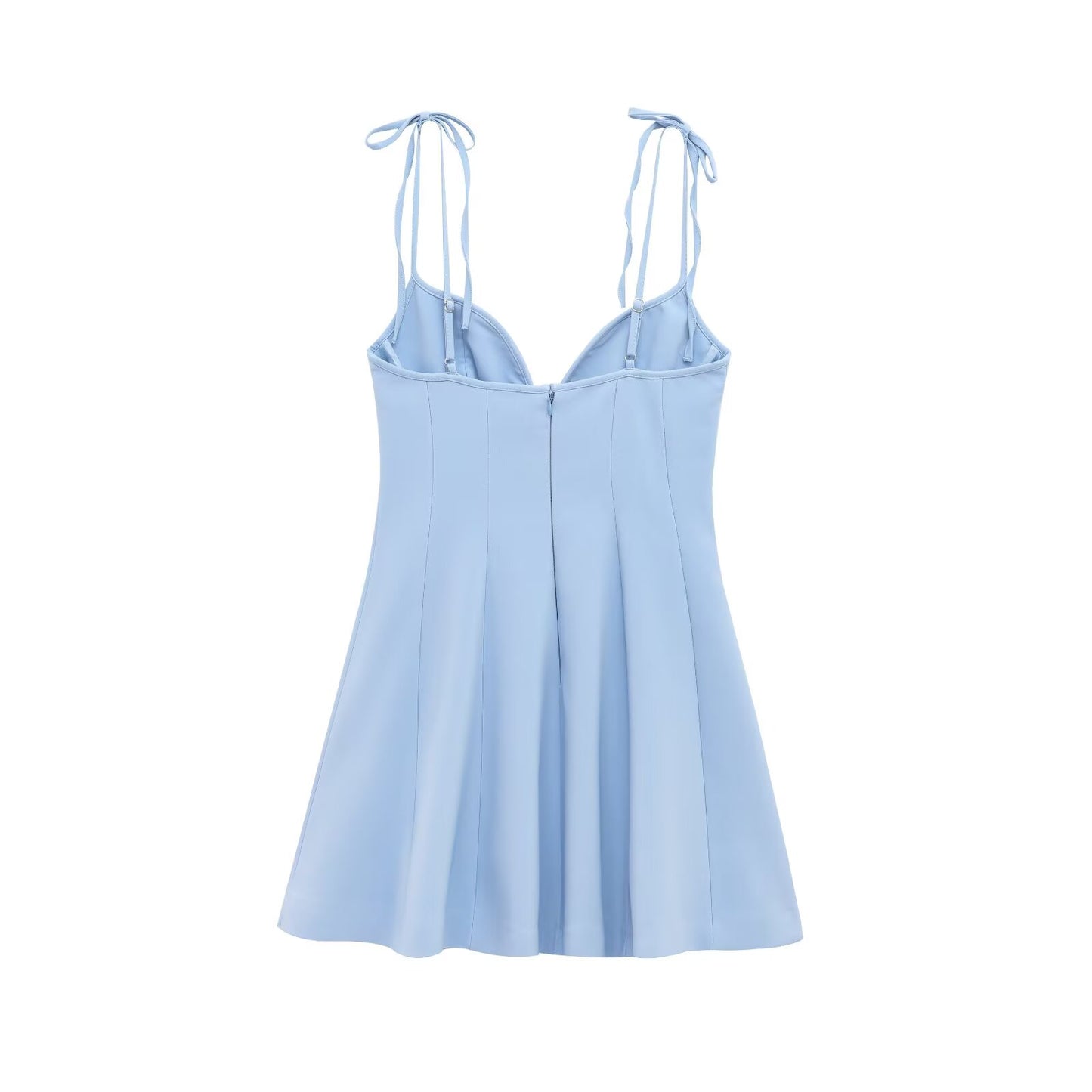 Women's summer fashion bow decoration strapless mini dress