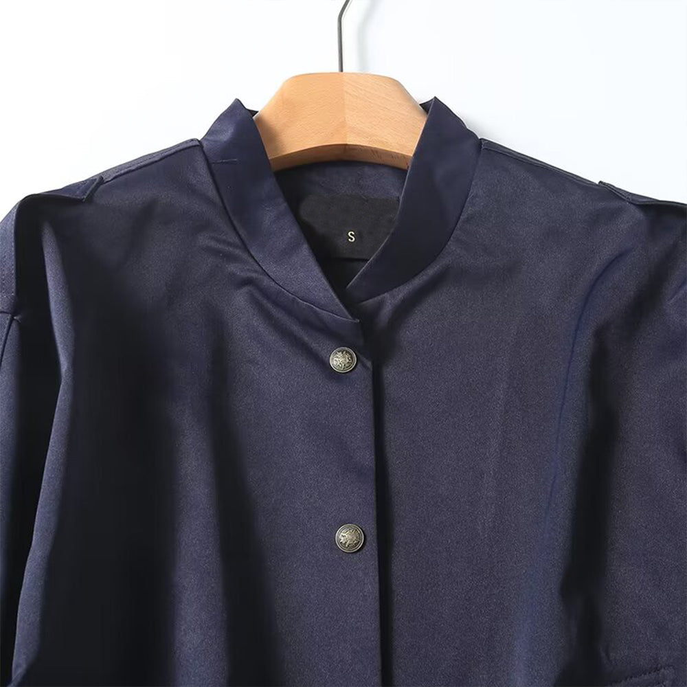 Women's casual pilot jacket Coat short baseball jacket