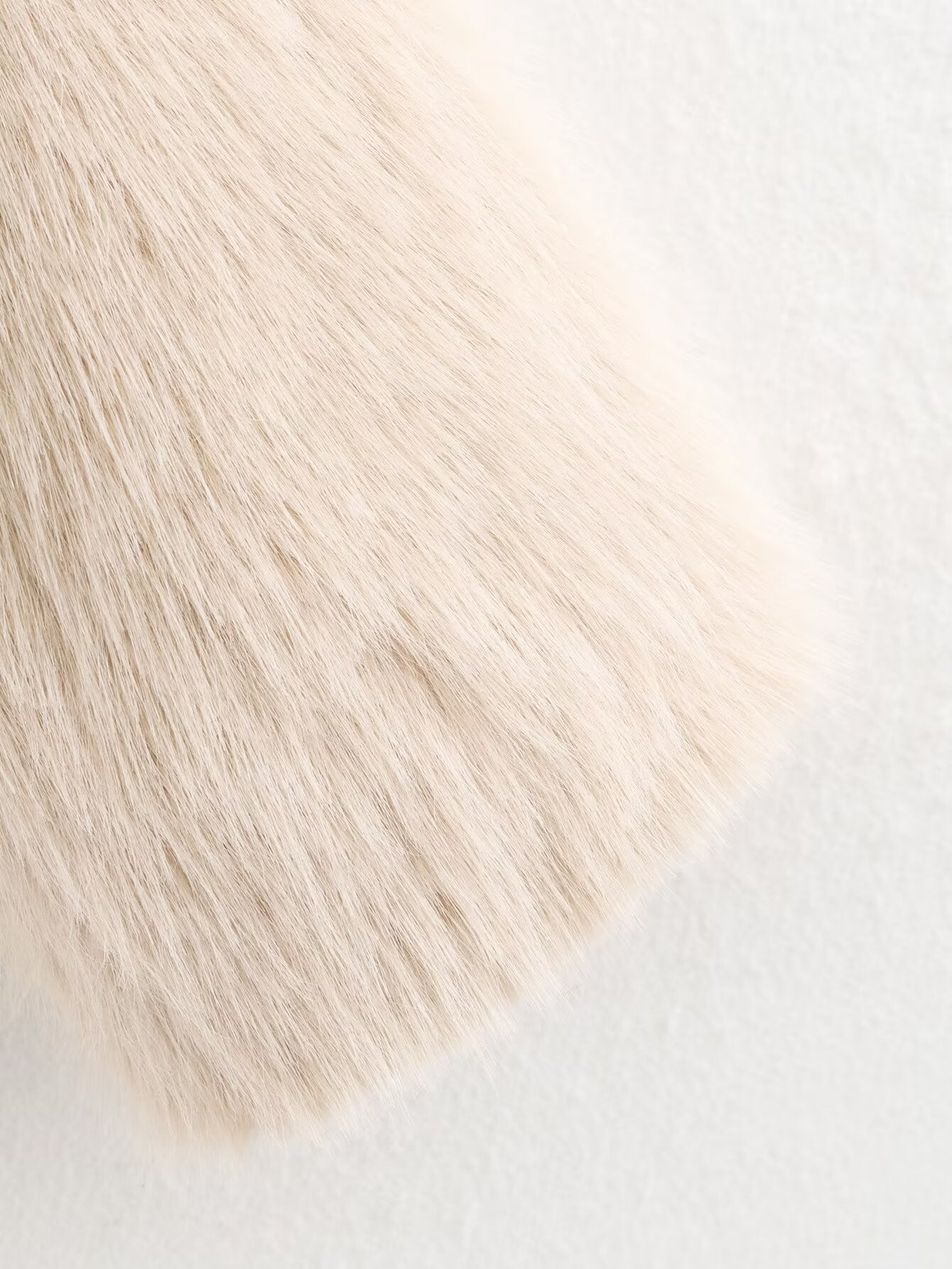 Women's faux fur effect lapel jacket Coat