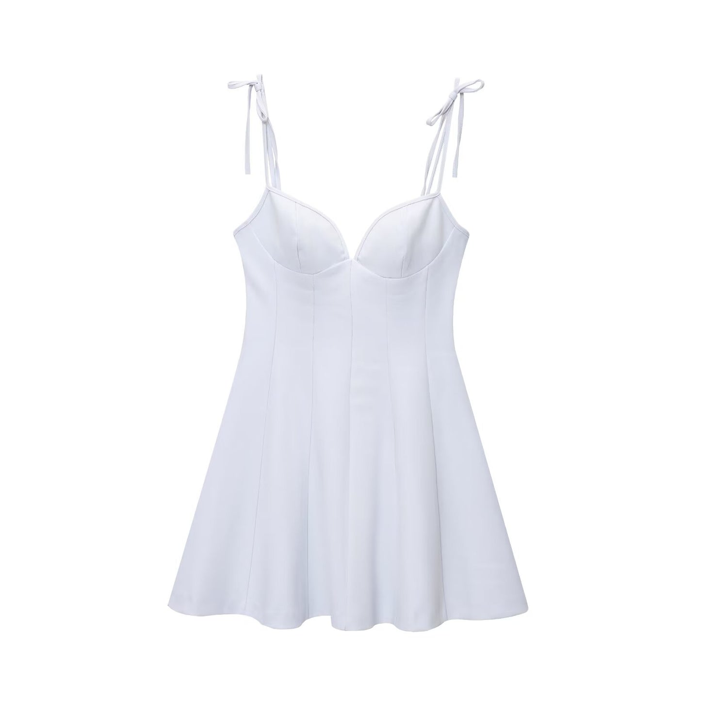 Women's summer fashion bow decoration strapless mini dress