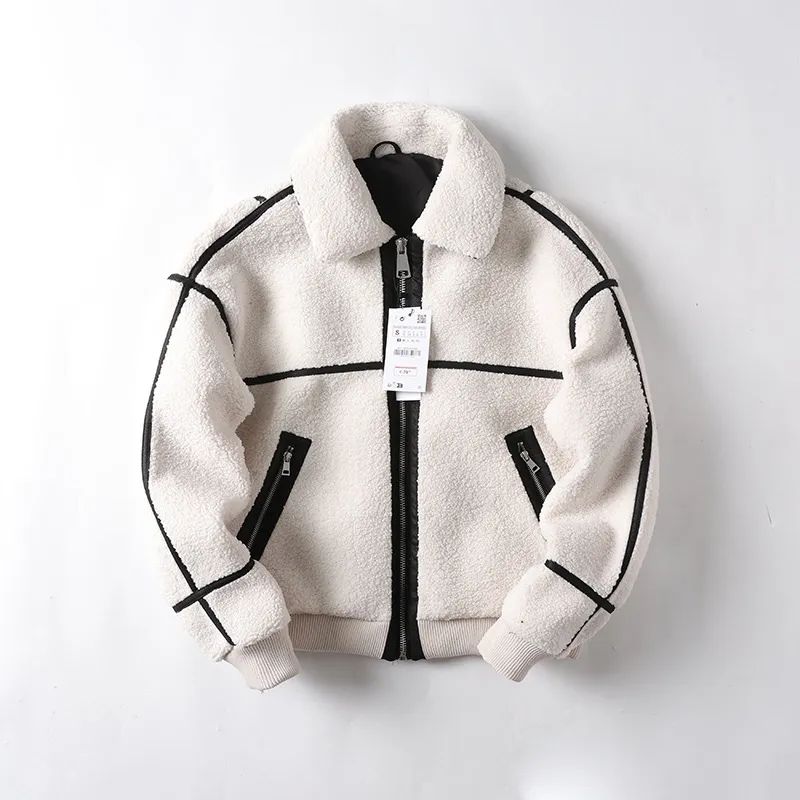 Men's 2024 Winter Retro Loose Fur Fleece Zipper Jacket