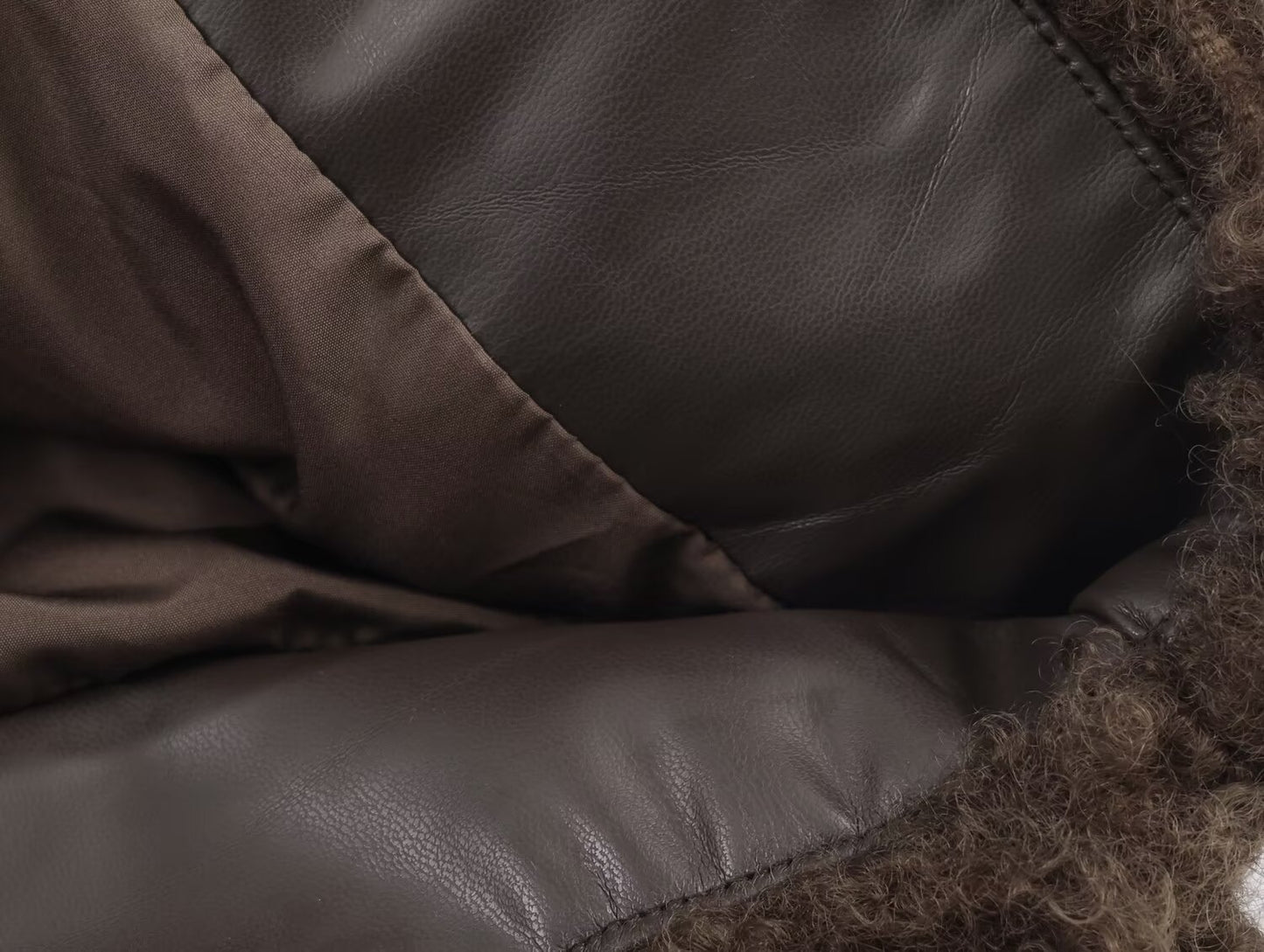 Women's short Lapel thick fleece jacket Coat