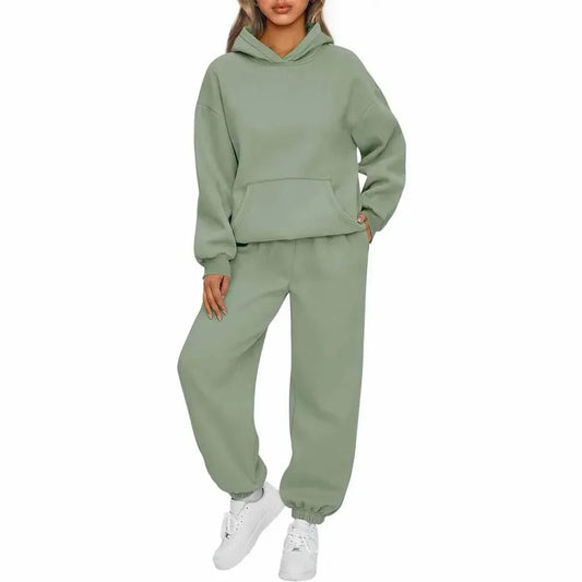 Women's Autumn and Winter New Women's Two-piece Casual Hoodie Sportswear Pants Suit