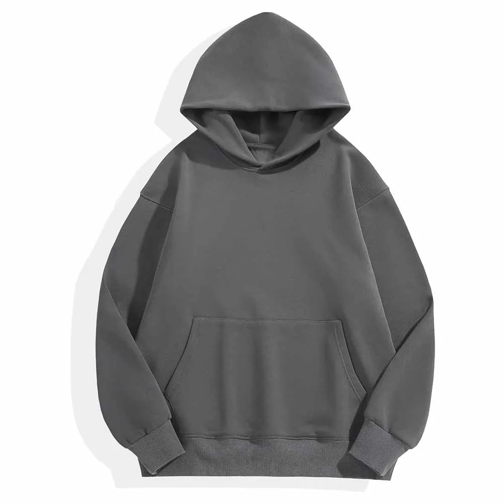 Women's New Fashion Joker Loose Padded Cashmere Hooded Sweater Hooded Quite Wide Three-dimensional Coat.