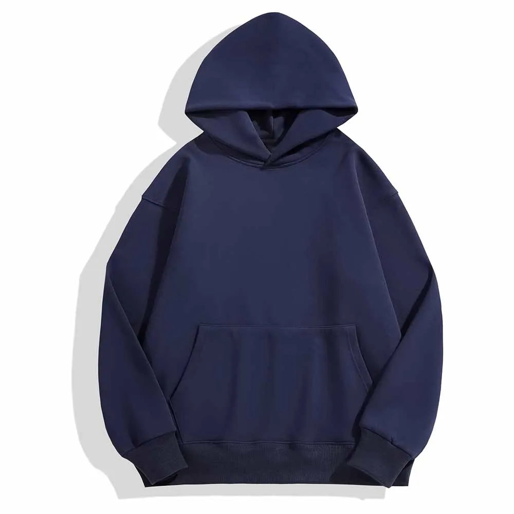 Women's New Fashion Joker Loose Padded Cashmere Hooded Sweater Hooded Quite Wide Three-dimensional Coat.