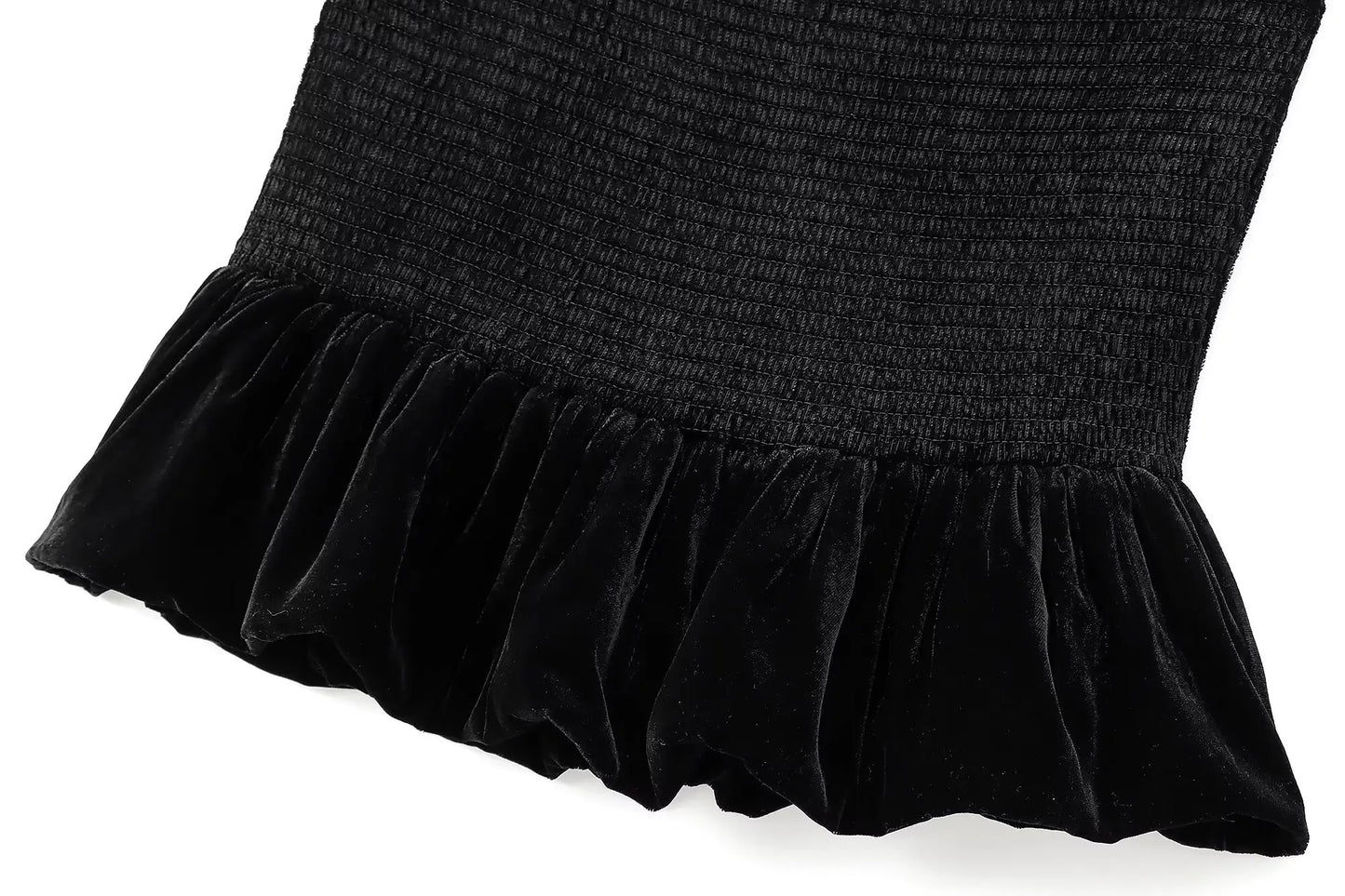 Women's new fashion wide pleated velvet hem design slim texture Shorts Skirts retro high elastic waist women's skirt Mujer