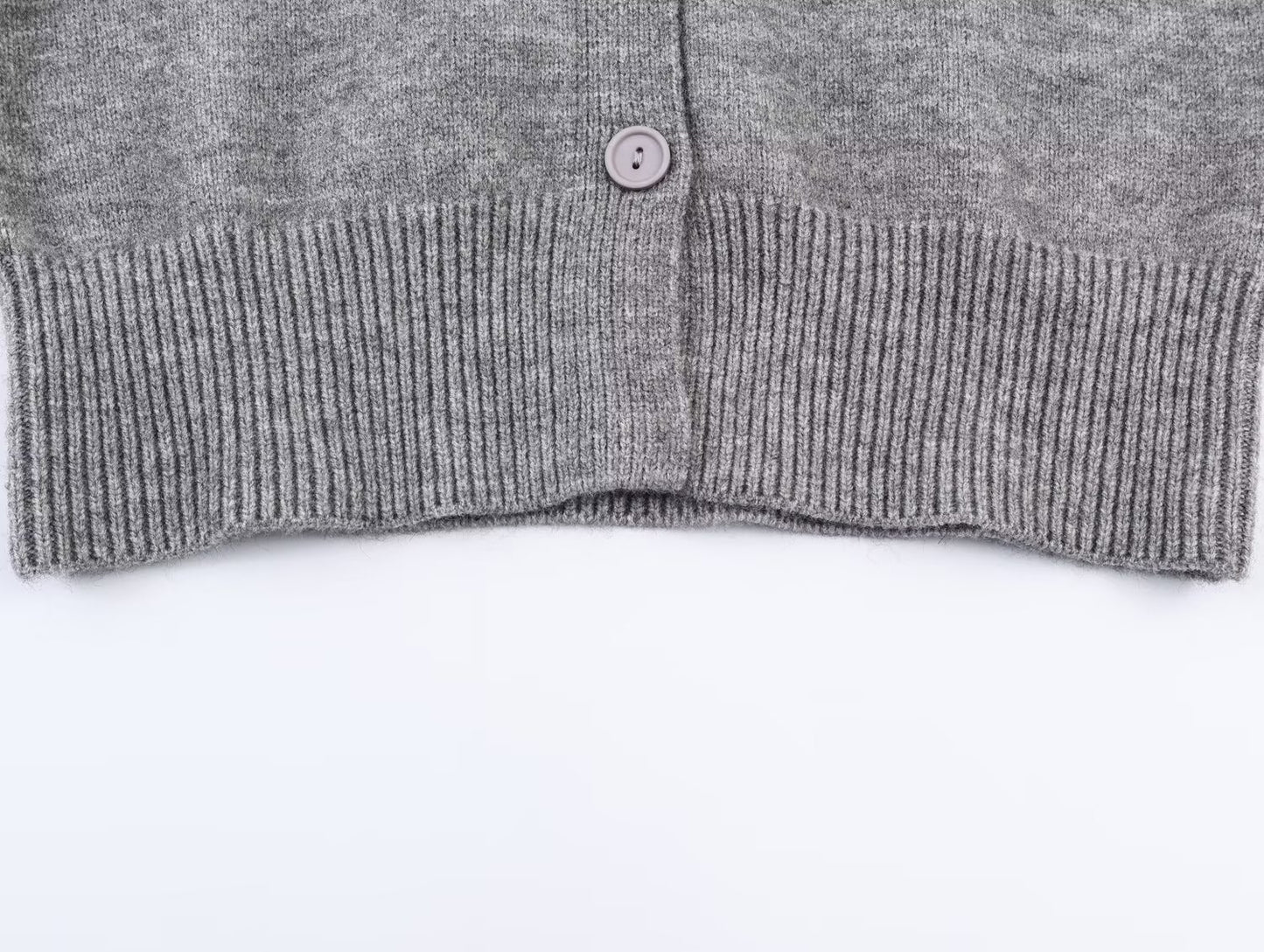 Women's soft textured round neck knitted Coat