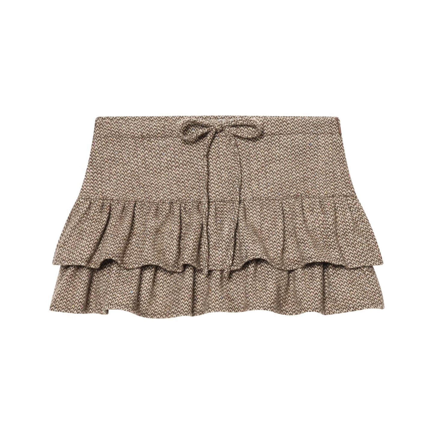 suit Women's 2 pieces standing collar herringbone diagonal jacket Coat +Skirts