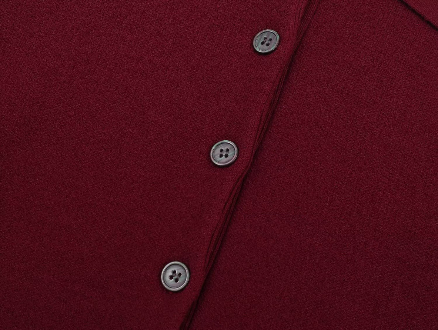 Women's loose versatile polo shirt collar knit sweater