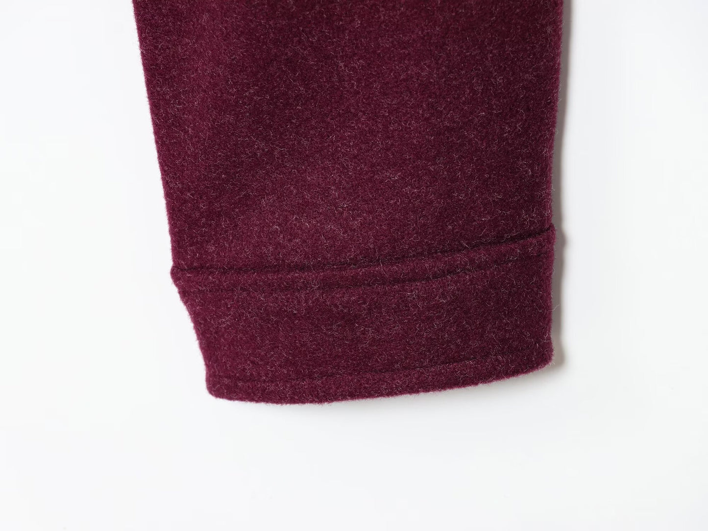 Women's soft textured lapel woolen jacket Coat