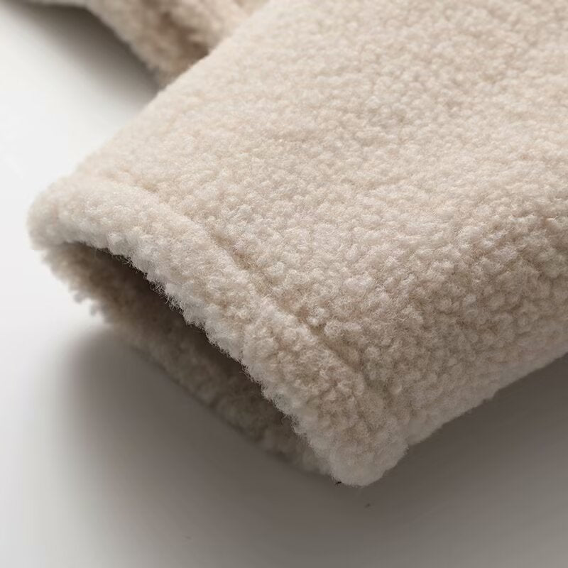 Women's winter warm hooded fleece jacket Coat