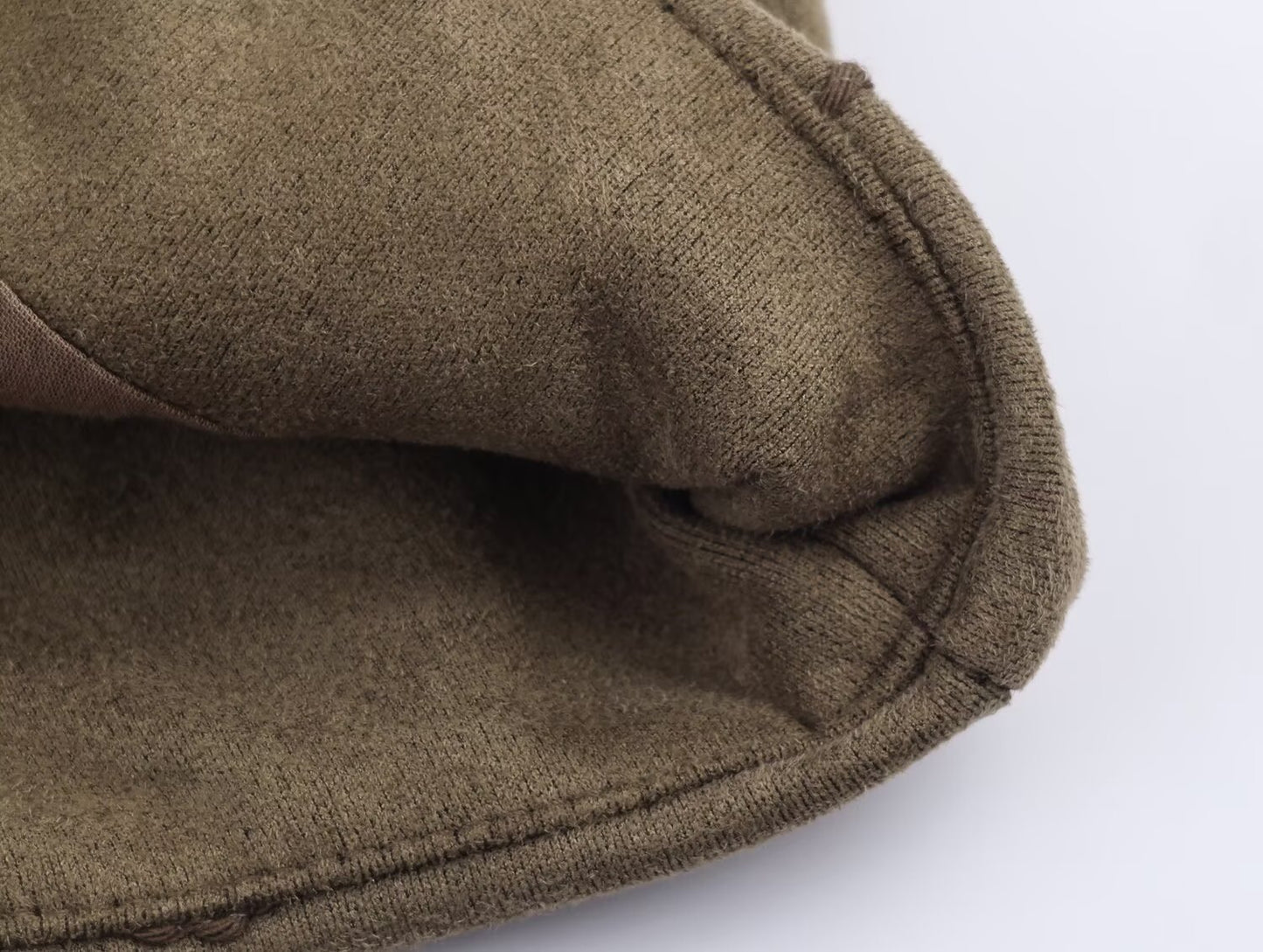 Women's embroidered suede texture O Neck pilot jacket Coat