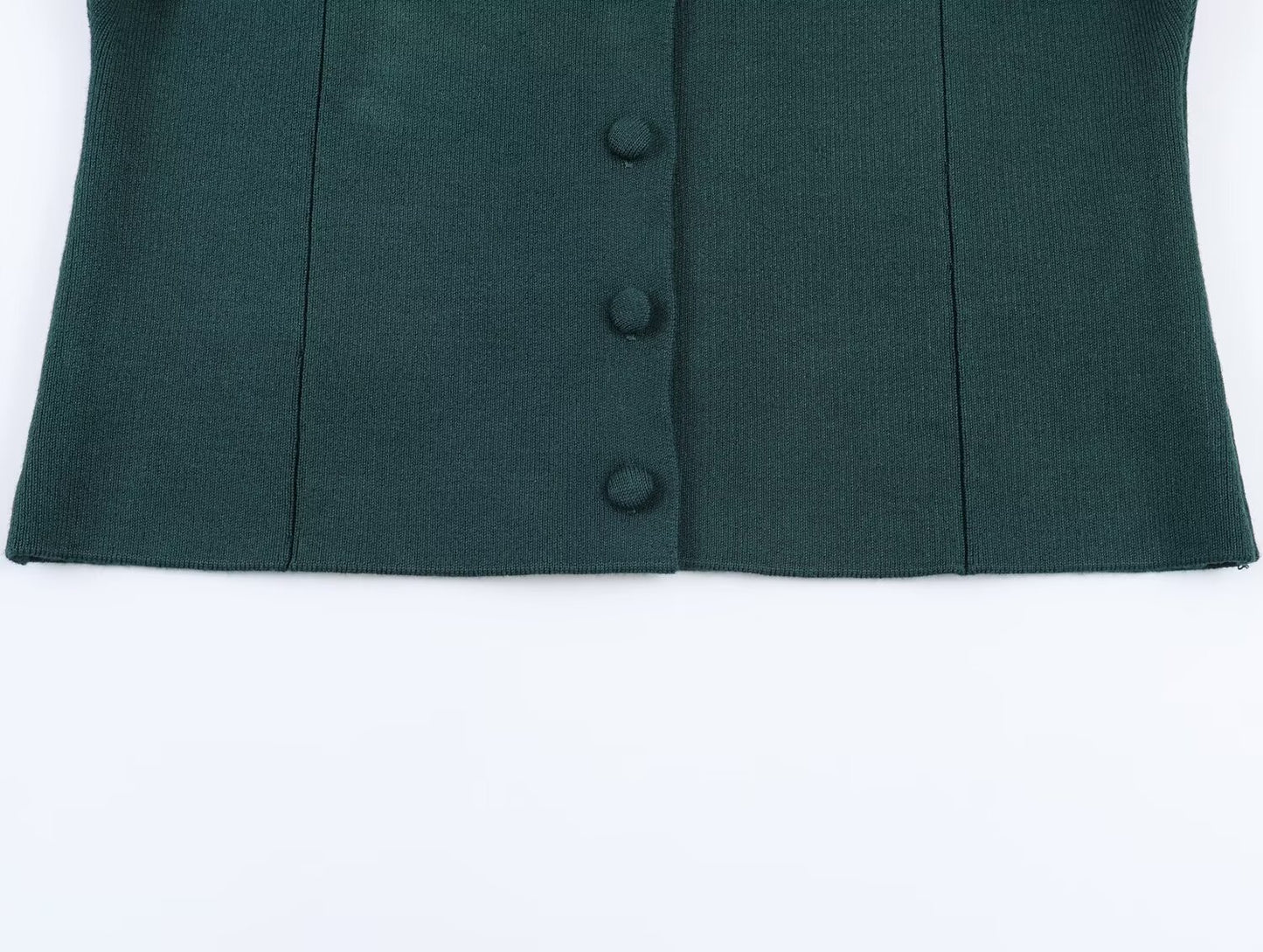 Women's bow decoration short sleeved knitted Coat