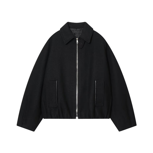 Women's casual lapel zipper pilot jacket Coat