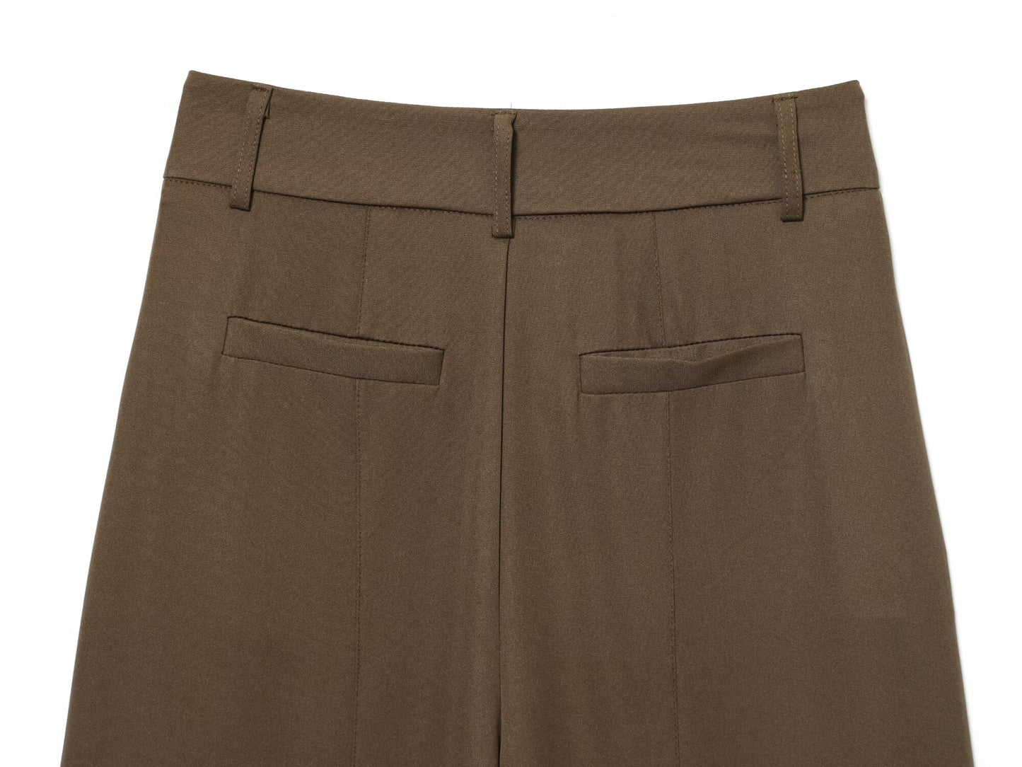 Women's new loose casual high waisted zipper pants