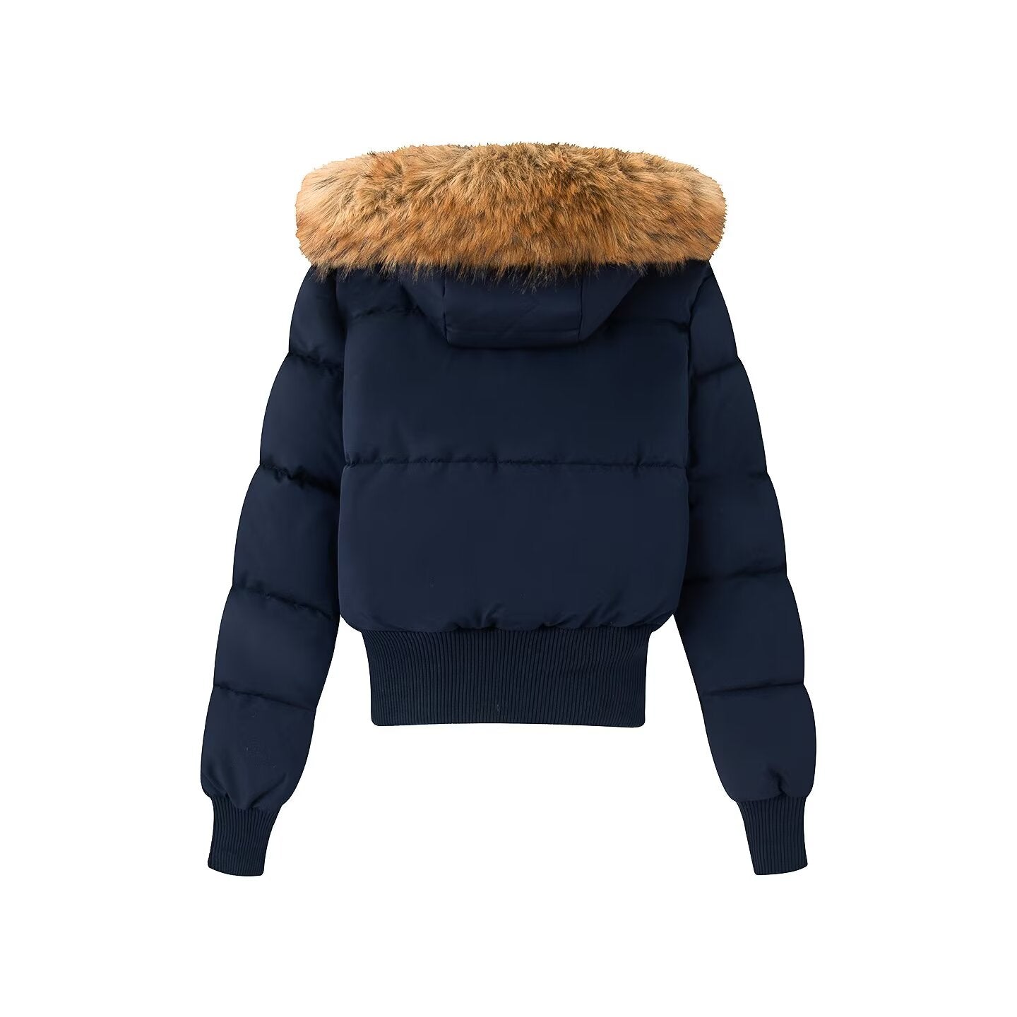 Women's new warm short hooded cotton Coat