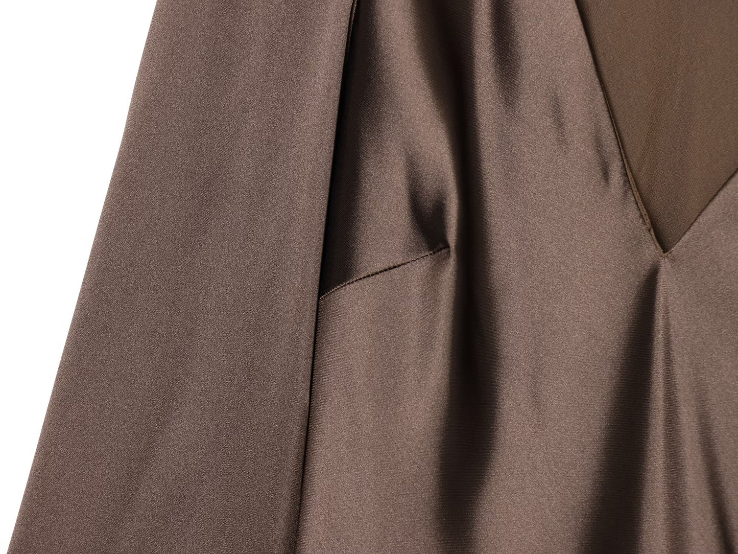 Women's new scarf decoration satin texture mini dress