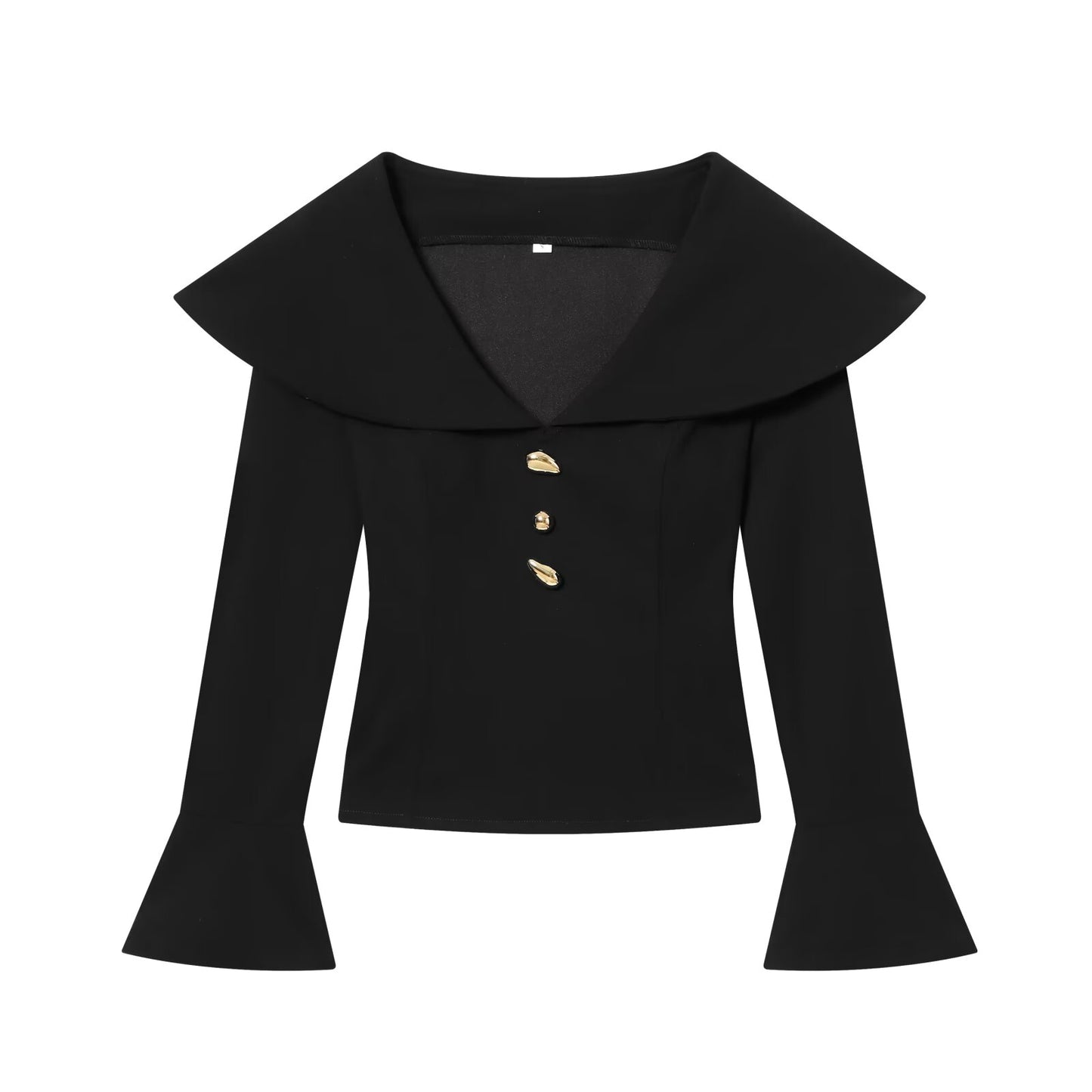 suit Women's 2 pieces short V-neck slim top+Pants