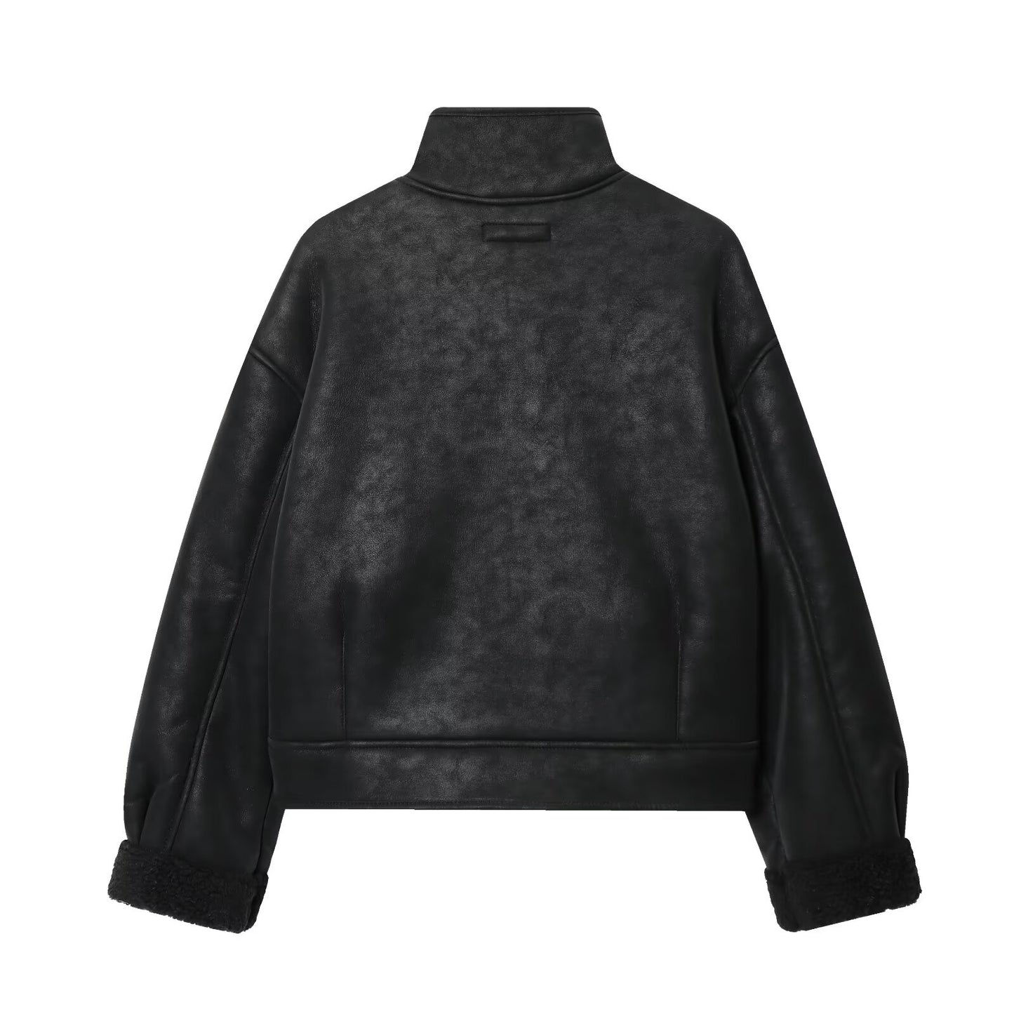 Women's new fashion anti suede effect double-sided jacket Coat