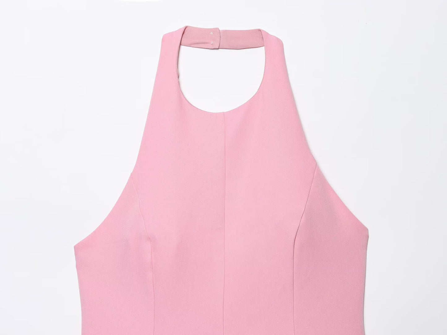 Women's Summer Fashion Wave style Hanging Neck Mini Dress