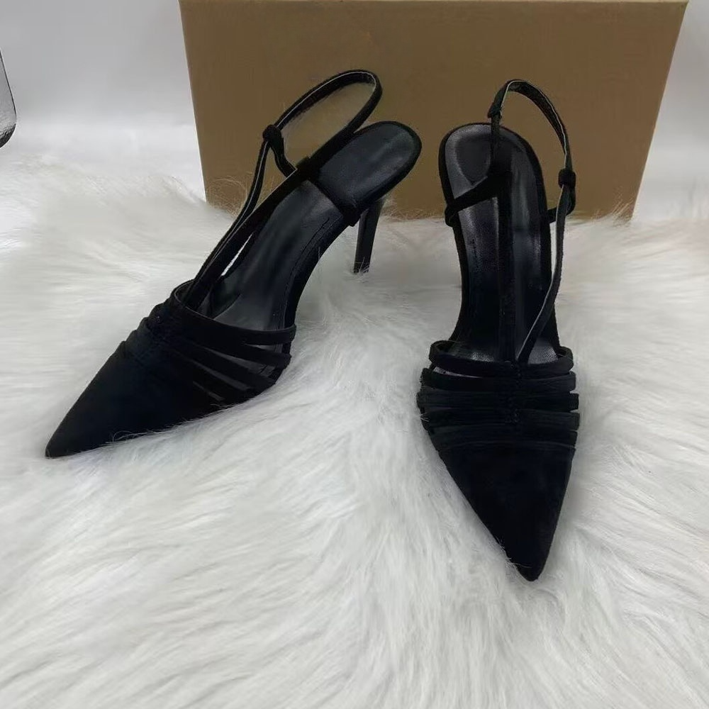 2026 women's new fashion pointed suede stilettos