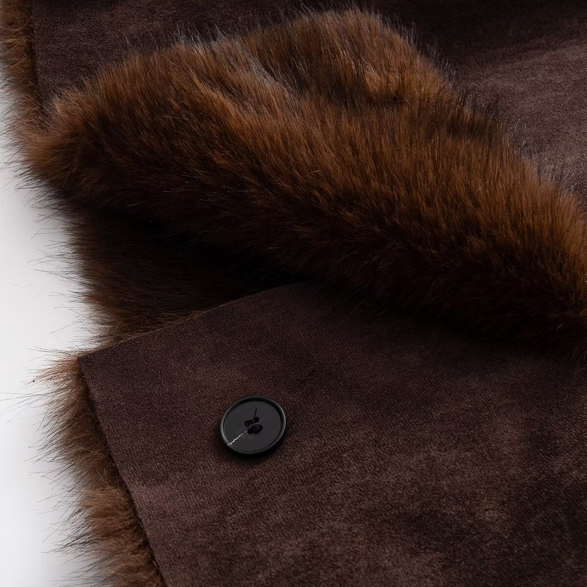 Women's Double-sided Artificial Fur Effect Jacket Coat