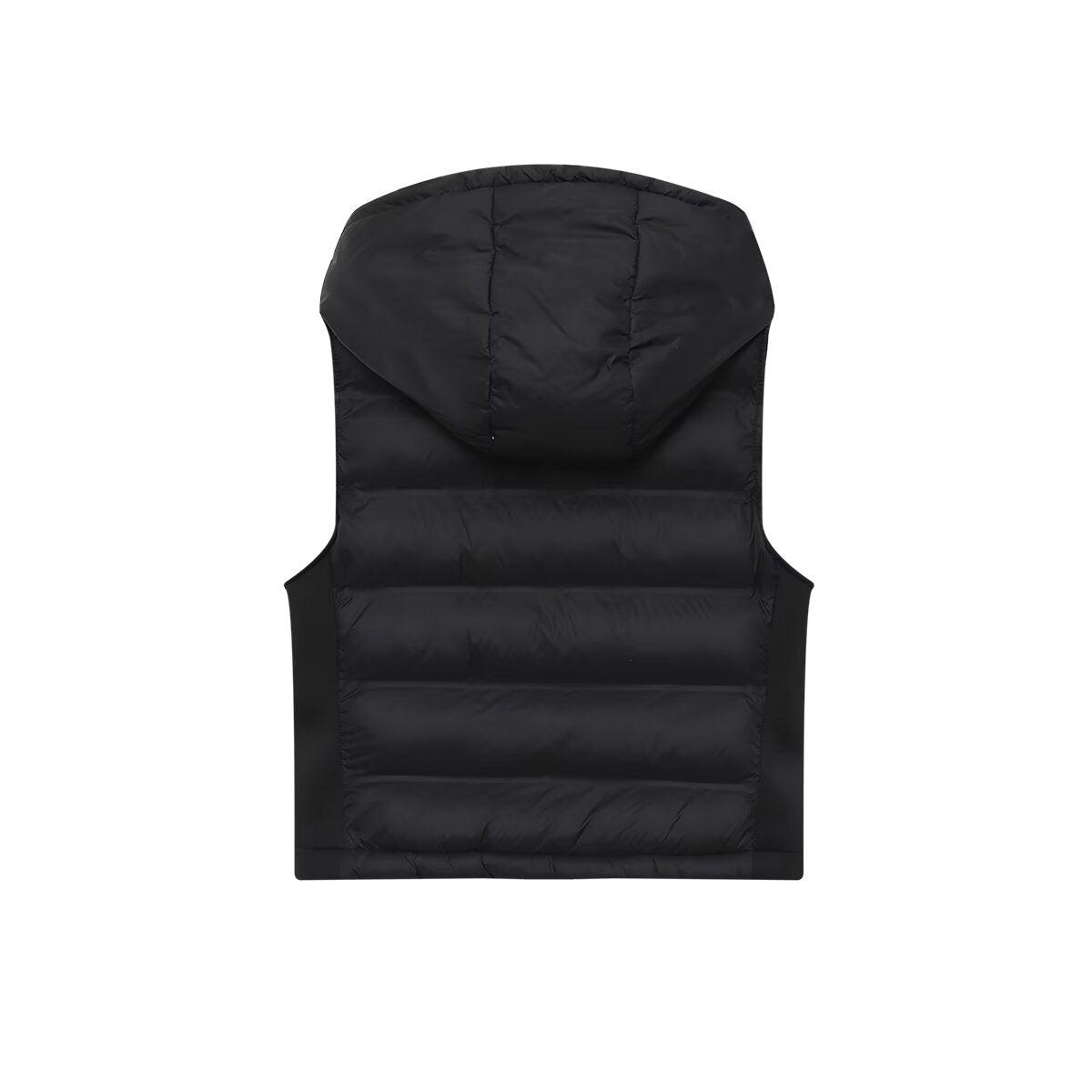 Women's sleeveless contrasting hooded cotton vest