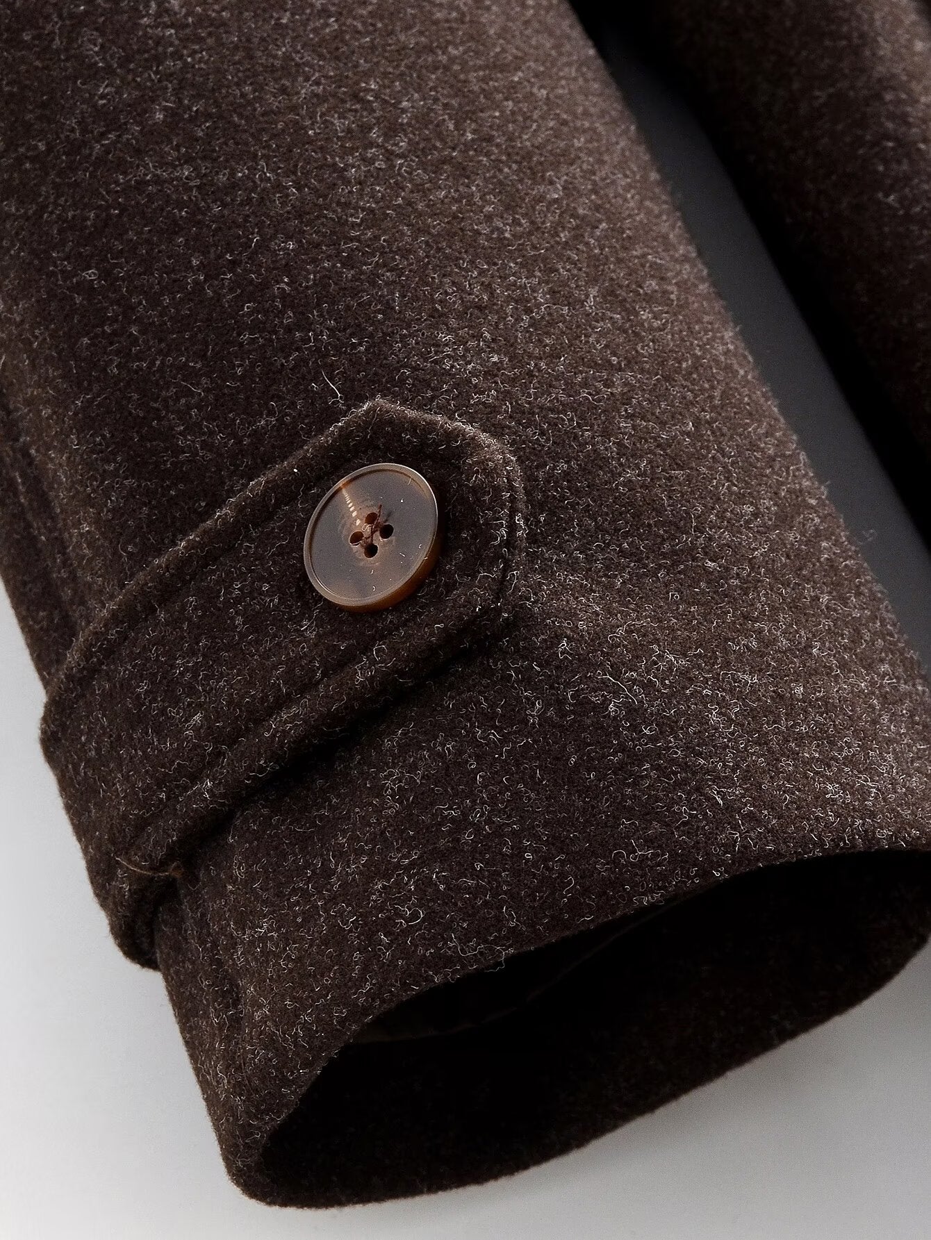 Women's with Belt loose warm Lapel woolen coat