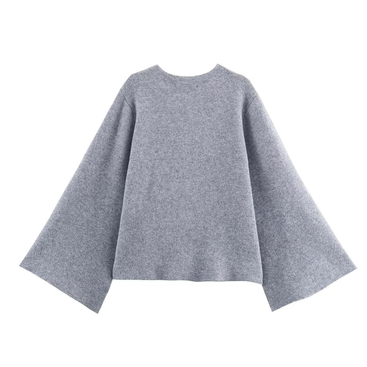 Women's Split sleeve design knitted lace up Coat