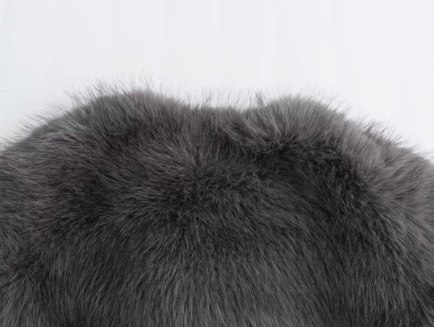 Women's New Artificial fur effect short O Neck jacket Coat