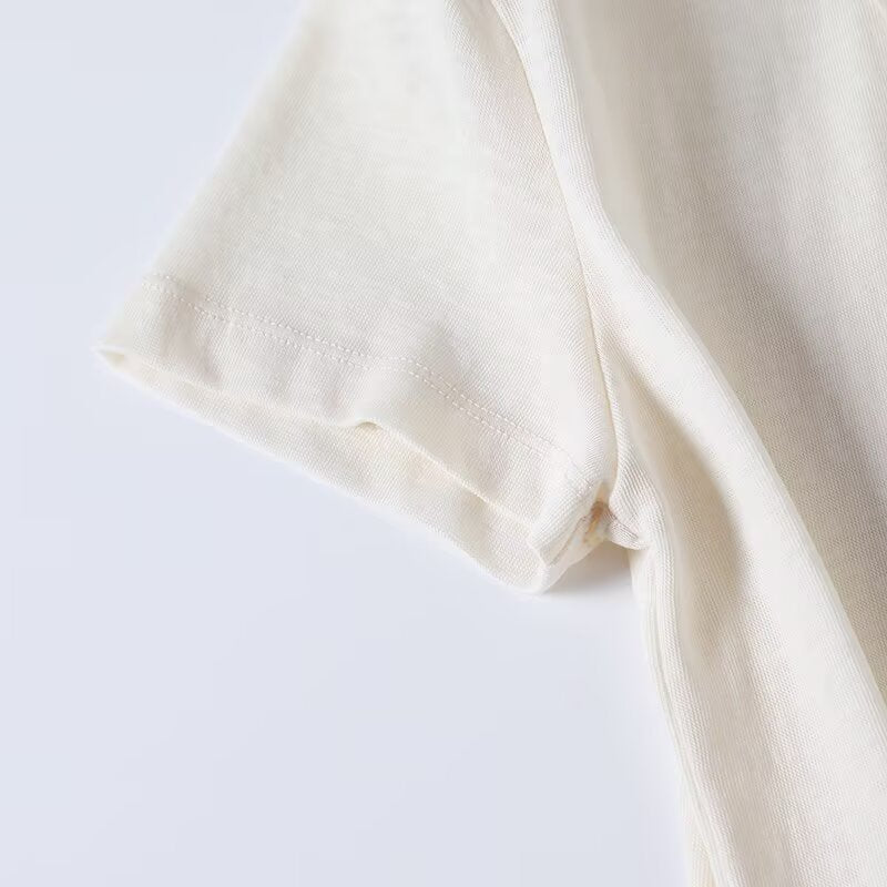Women's Summer Fashion Casual V-neck Short sleeved T-shirt
