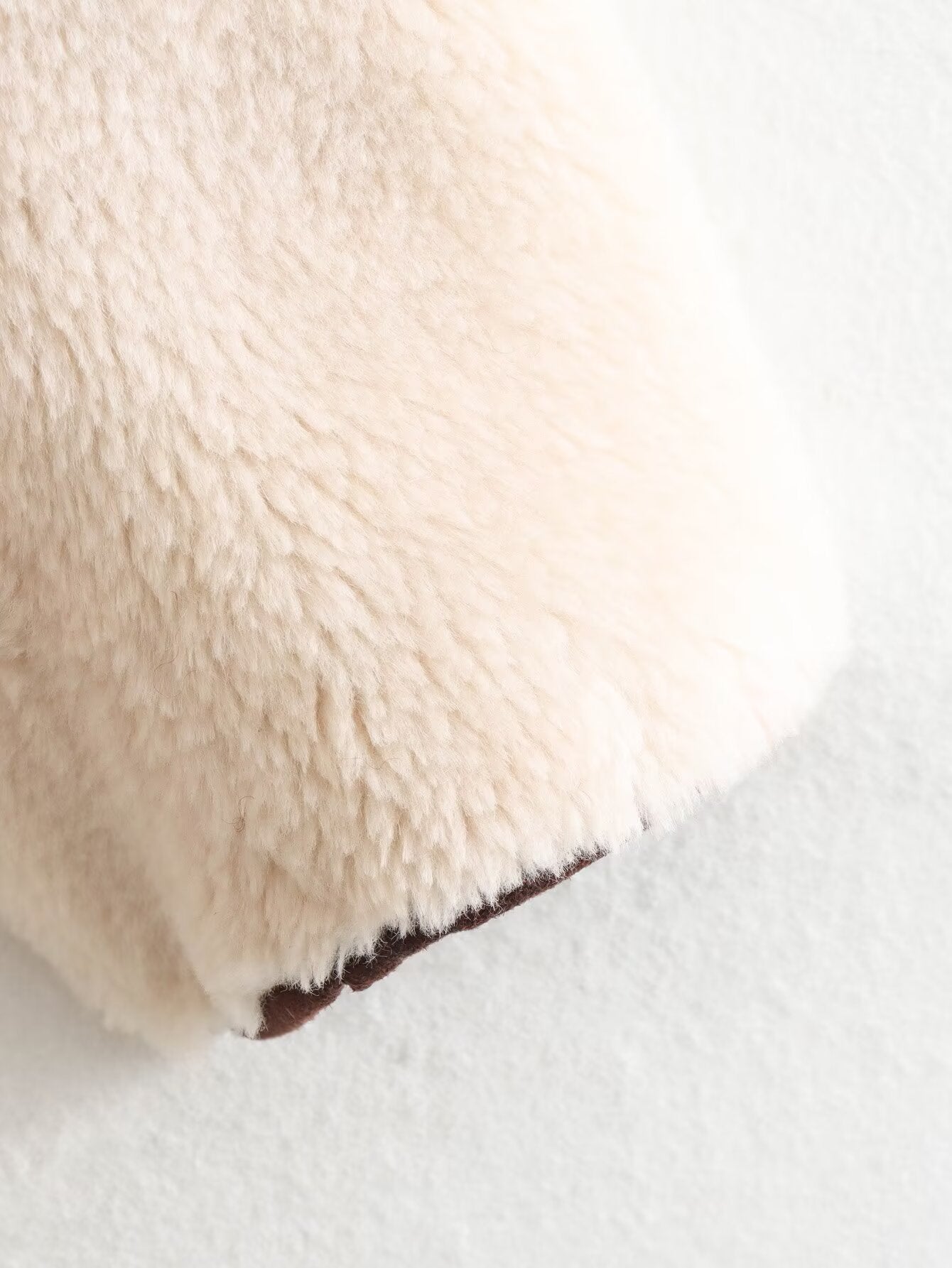 Women's loose standing collar warm fleece Coat