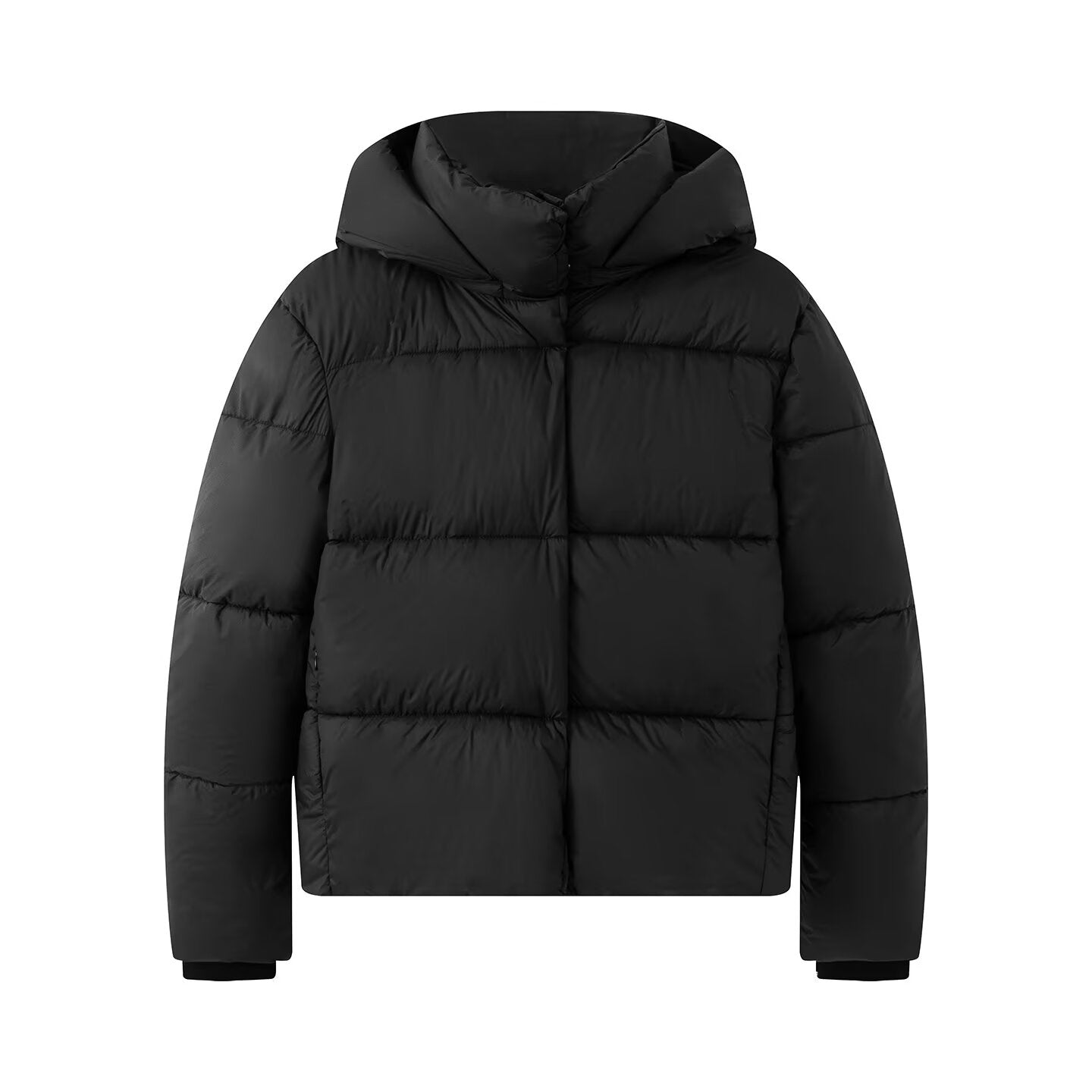 Women's stand collar hooded down cotton Coat