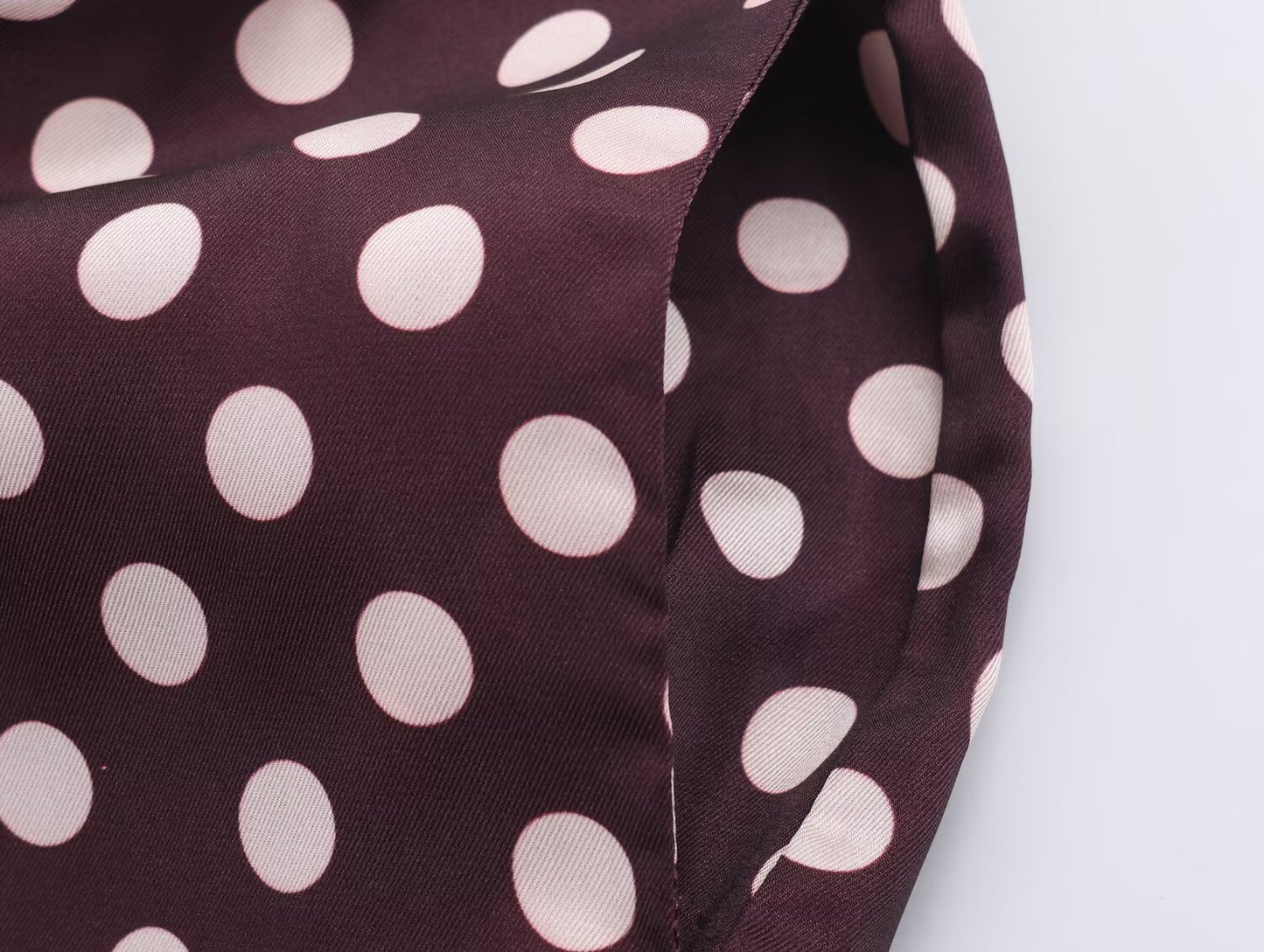 Women's new fashion casual high waisted A-line polka dot MIDI skirt