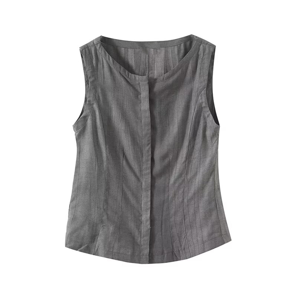 Women's new fashion slim single breasted suit vest+Pants suit