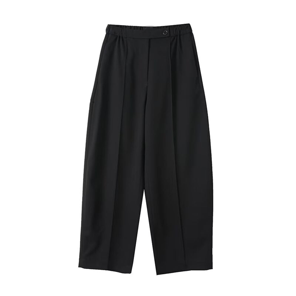 Women's new casual versatile lantern shaped curved knife pants