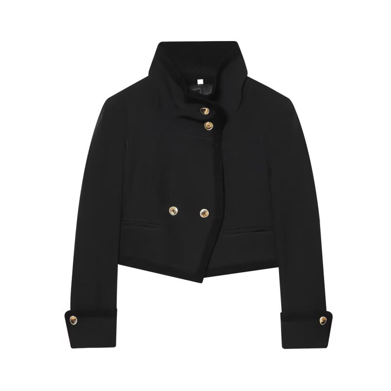 Women's short double breasted jacket Coat