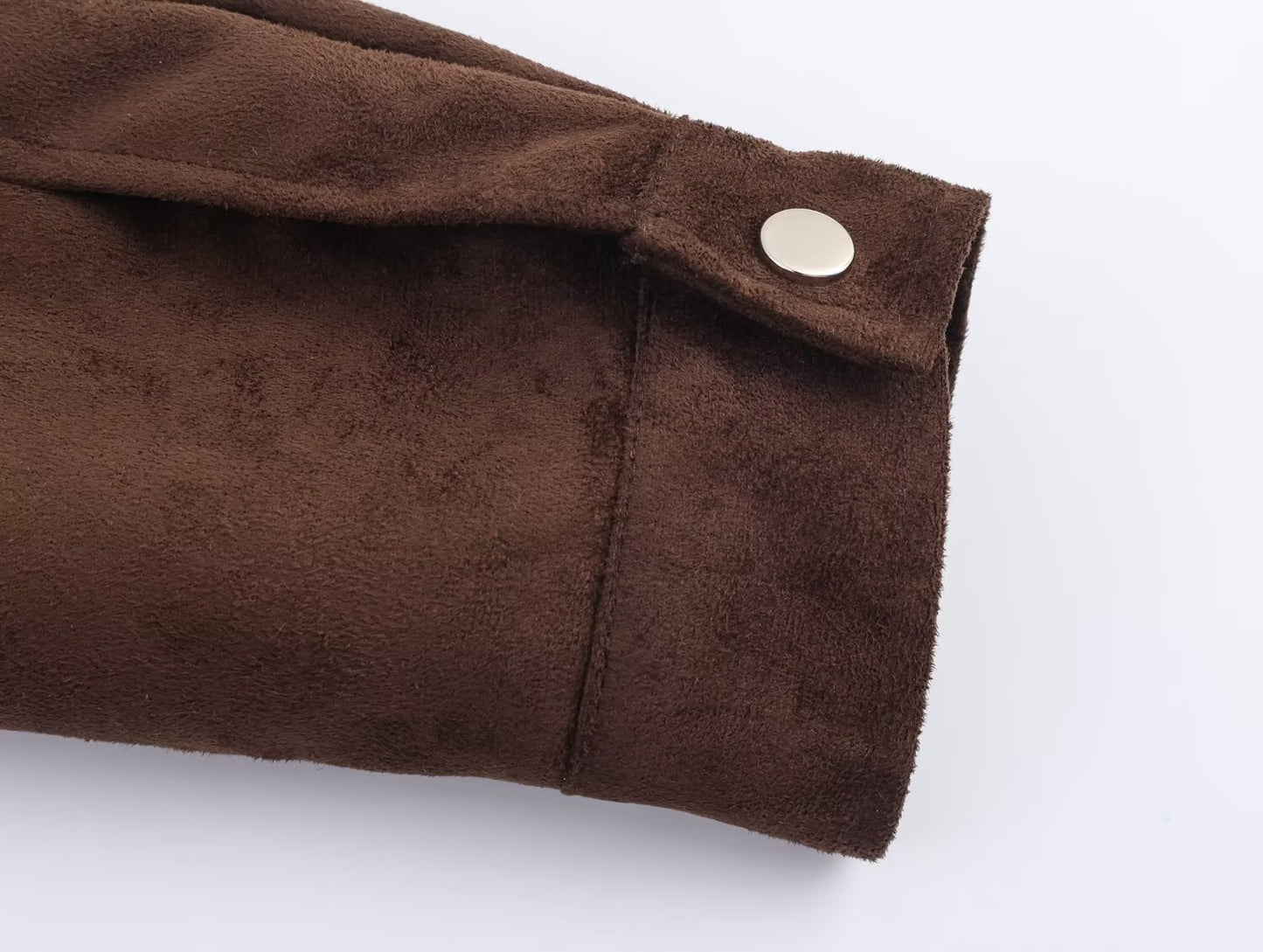 Women's standing collar Anti suede effect pilot jacket Coat