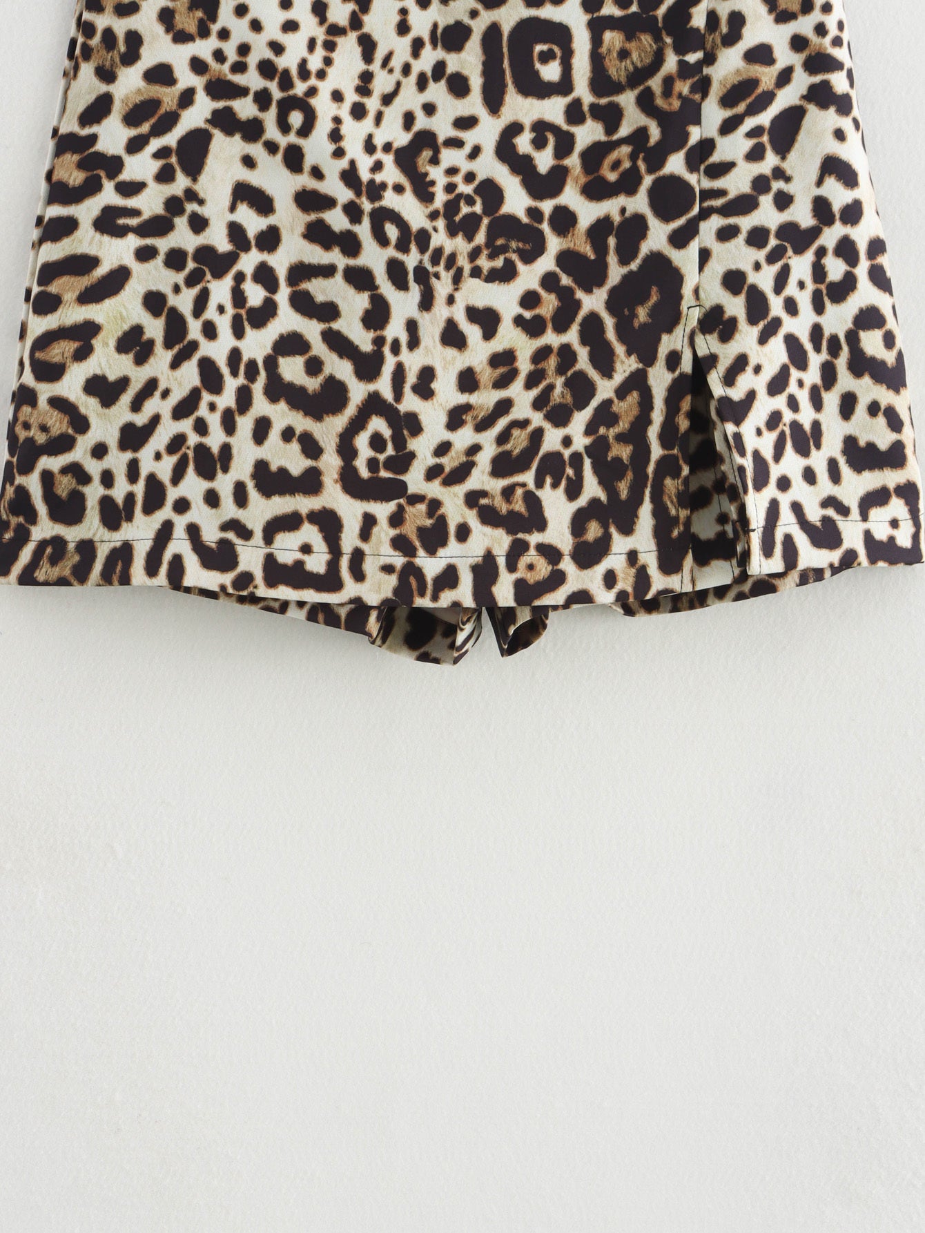 Women's Split design printed striped mini skirt