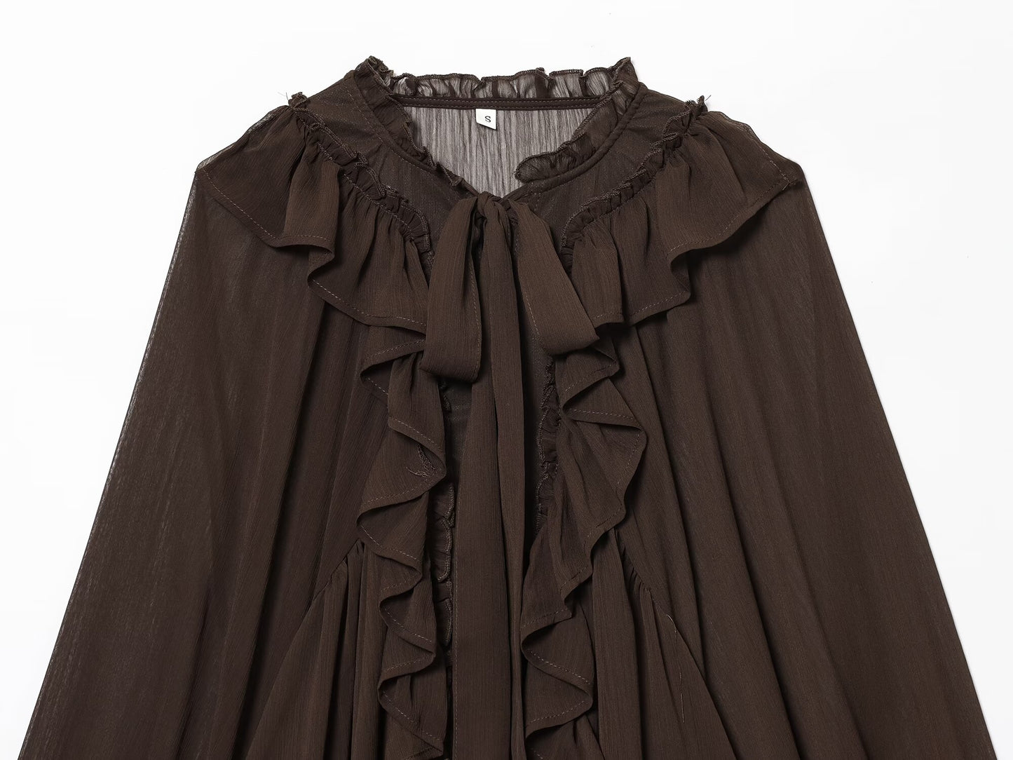 Women's new fashion layered decoration loose draped shirt